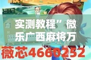 实测教程”微乐广西麻将万能开挂器”详细分享装挂步骤