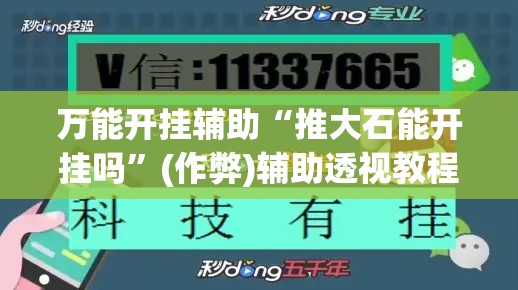 万能开挂辅助“推大石能开挂吗”(作弊)辅助透视教程