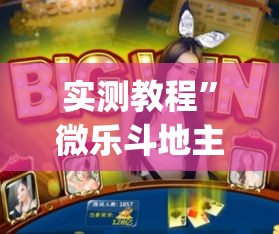 实测教程”微乐斗地主万能透视	”(作弊)辅助透视教程